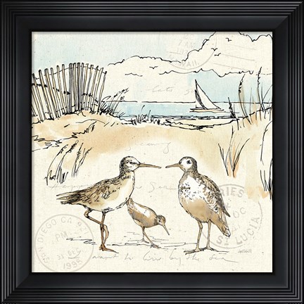 Framed Coastal Breeze XI Print