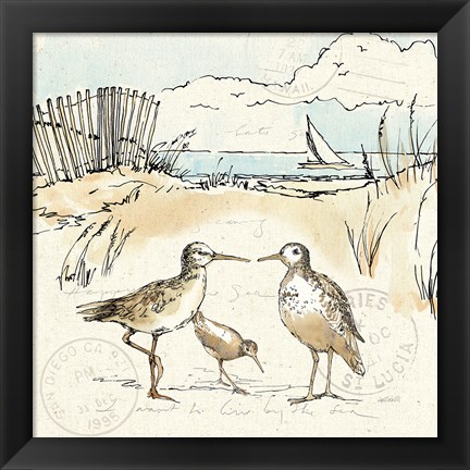 Framed Coastal Breeze XI Print