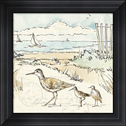 Framed Coastal Breeze XII Print