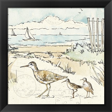 Framed Coastal Breeze XII Print