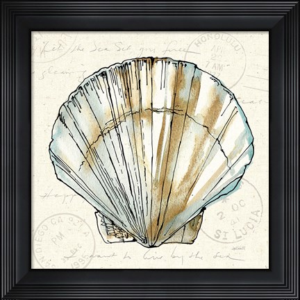 Framed Coastal Breeze VII Print