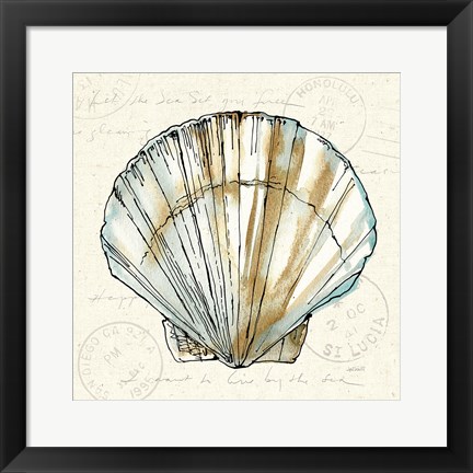 Framed Coastal Breeze VII Print