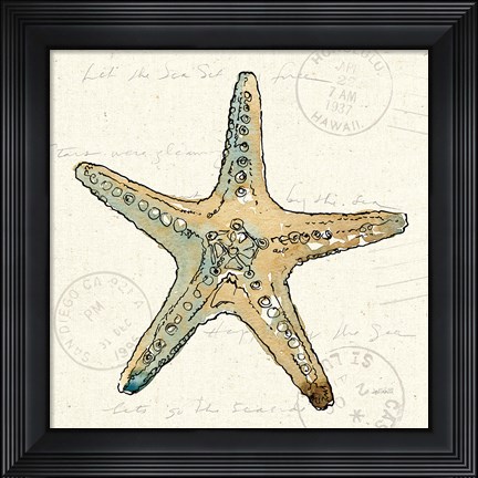 Framed Coastal Breeze VIII Print