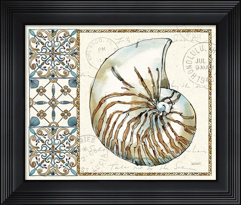 Framed Coastal Breeze I Print