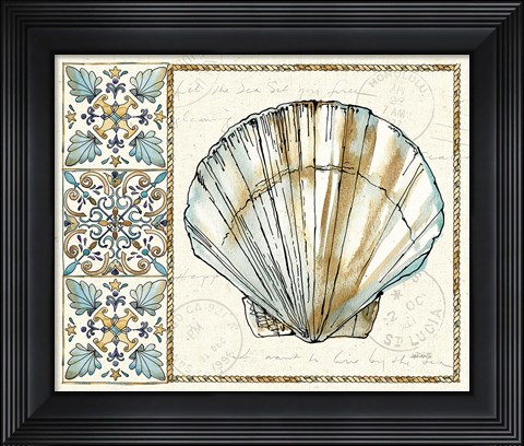 Framed Coastal Breeze III Print