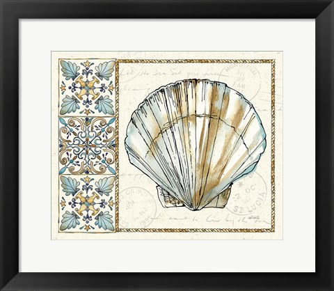 Framed Coastal Breeze III Print