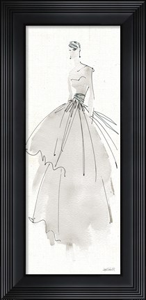 Framed La Fashion II Gray Print