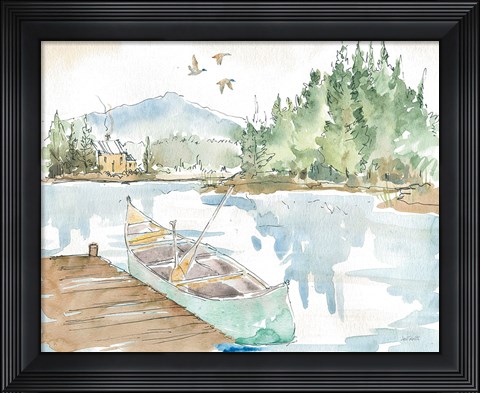 Framed Lakehouse I Print