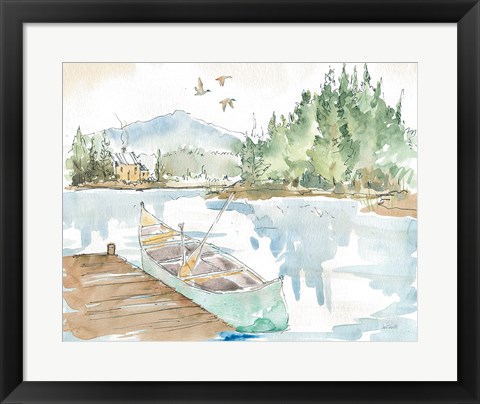 Framed Lakehouse I Print