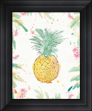 Framed Flamingo Fever XI Print