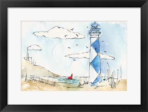 Framed Coastal Life VIII Print