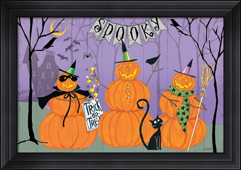 Framed Happy Haunting I Print