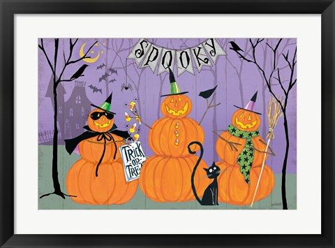 Framed Happy Haunting I Print