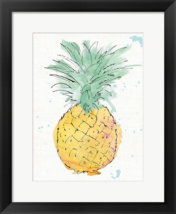 Framed Flamingo Fever VI Crop no Words Print