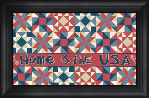 Framed American Country IX Print