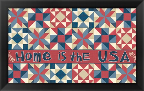 Framed American Country IX Print