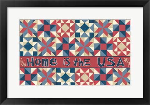 Framed American Country IX Print