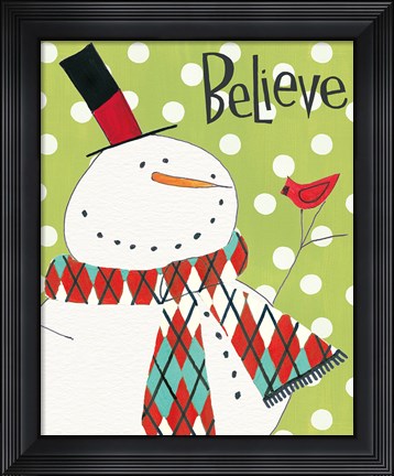 Framed Whimsy Winterland I Print