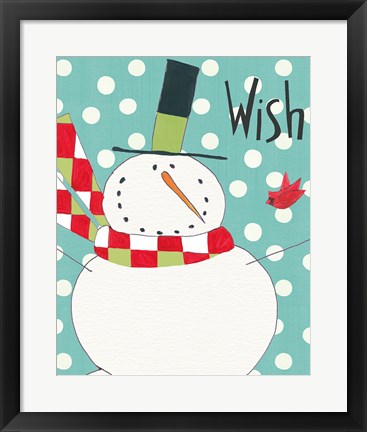 Framed Whimsy Winterland III Print