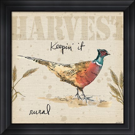 Framed Farmers Feast VI Print