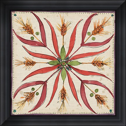 Framed Farmers Feast Tiles IV Print