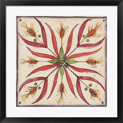 Framed Farmers Feast Tiles IV Print