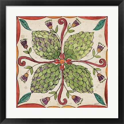 Framed Farmers Feast Tiles III Print