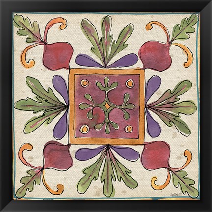 Framed Farmers Feast Tiles II Print