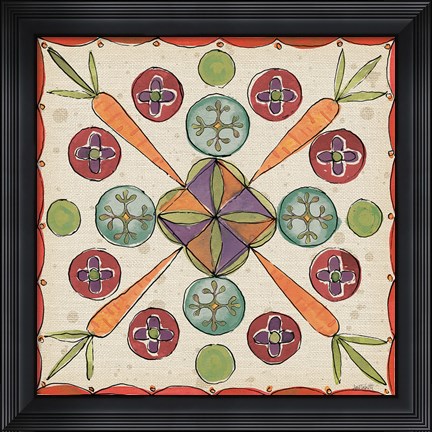 Framed Farmers Feast Tiles I Print