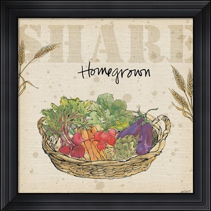 Framed Farmers Feast I Print