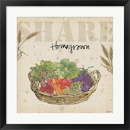 Framed Farmers Feast I Print