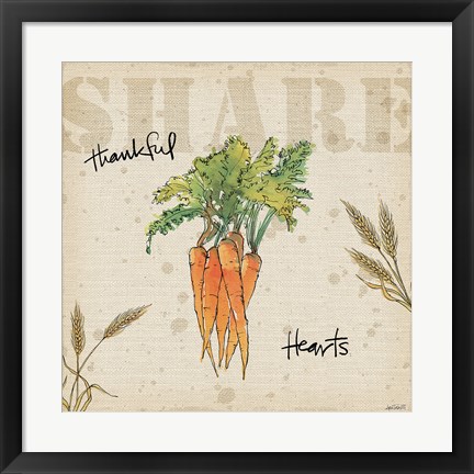 Framed Farmers Feast Harvest V Print