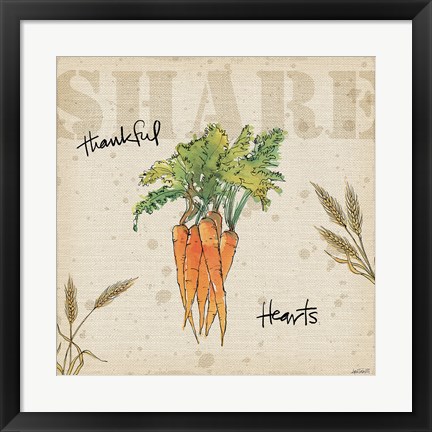 Framed Farmers Feast Harvest V Print