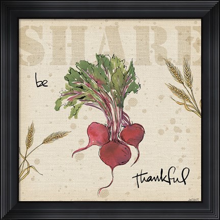 Framed Farmers Feast Harvest IV Print