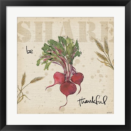Framed Farmers Feast Harvest IV Print