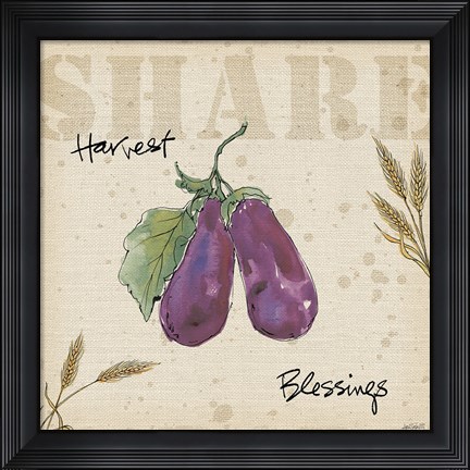 Framed Farmers Feast  Harvest III Print