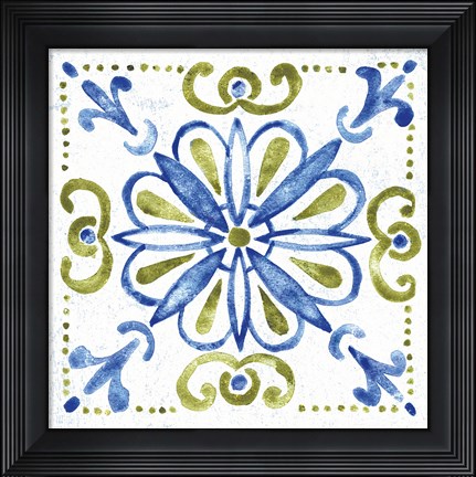 Framed Tile Stencil IV Print