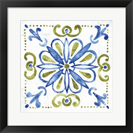 Framed Tile Stencil IV Print