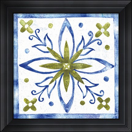 Framed Tile Stencil I Print