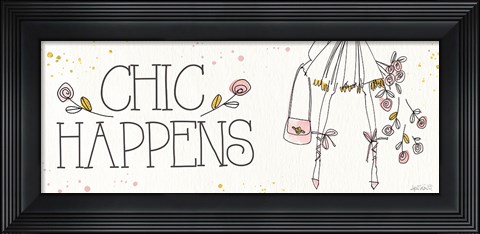 Framed Fashion Feet XII Print