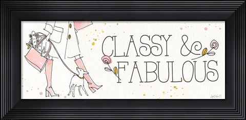 Framed Fashion Feet IX Print