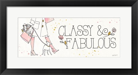 Framed Fashion Feet IX Print