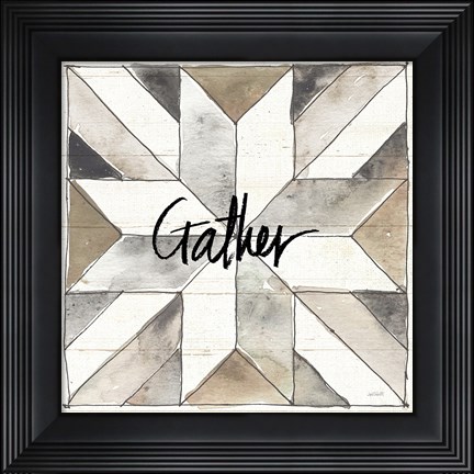 Framed Farm Memories XIV Gather Print