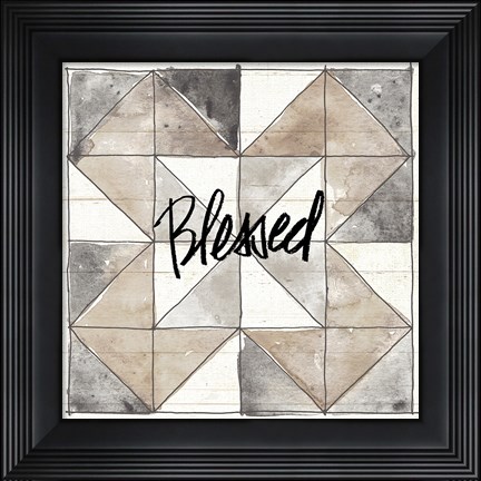 Framed Farm Memories XIII Blessed Print