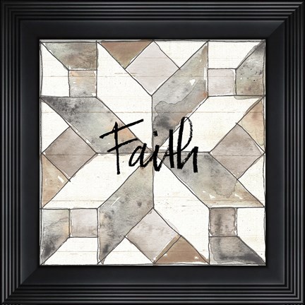 Framed Farm Memories XI Faith Print