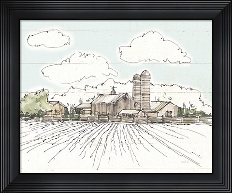 Framed Farm Memories I Shiplap Print