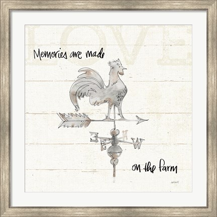 Framed Farm Memories V Print