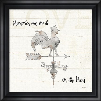 Framed Farm Memories V Print
