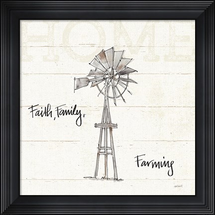 Framed Farm Memories III Print