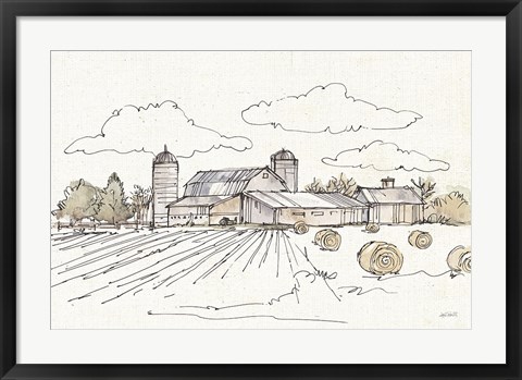 Framed Farm Memories II Print